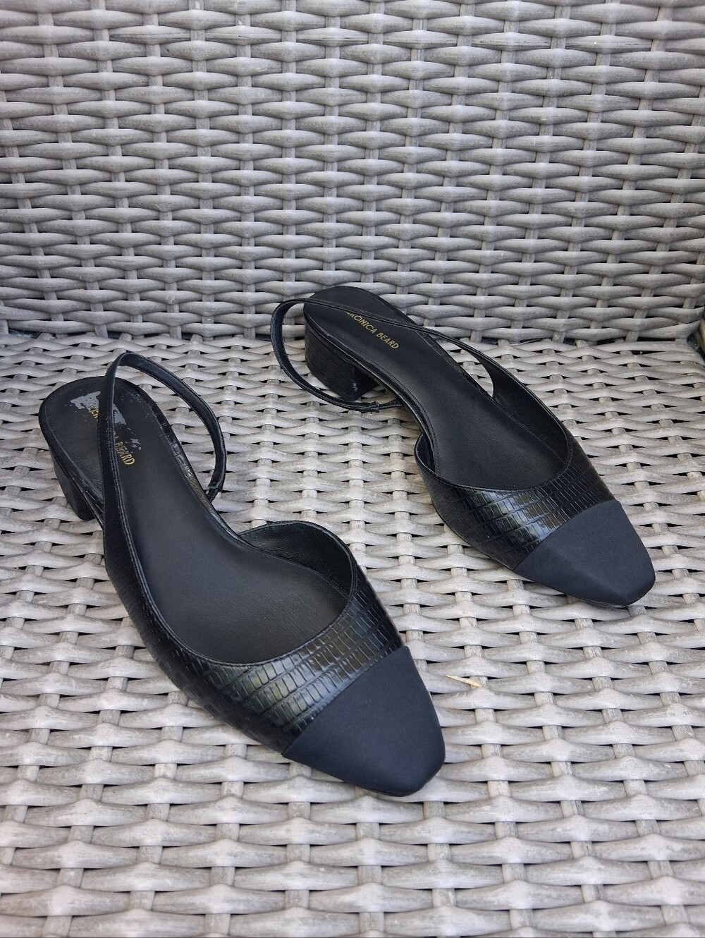 Veronica Beard Celine Black Slingback Block